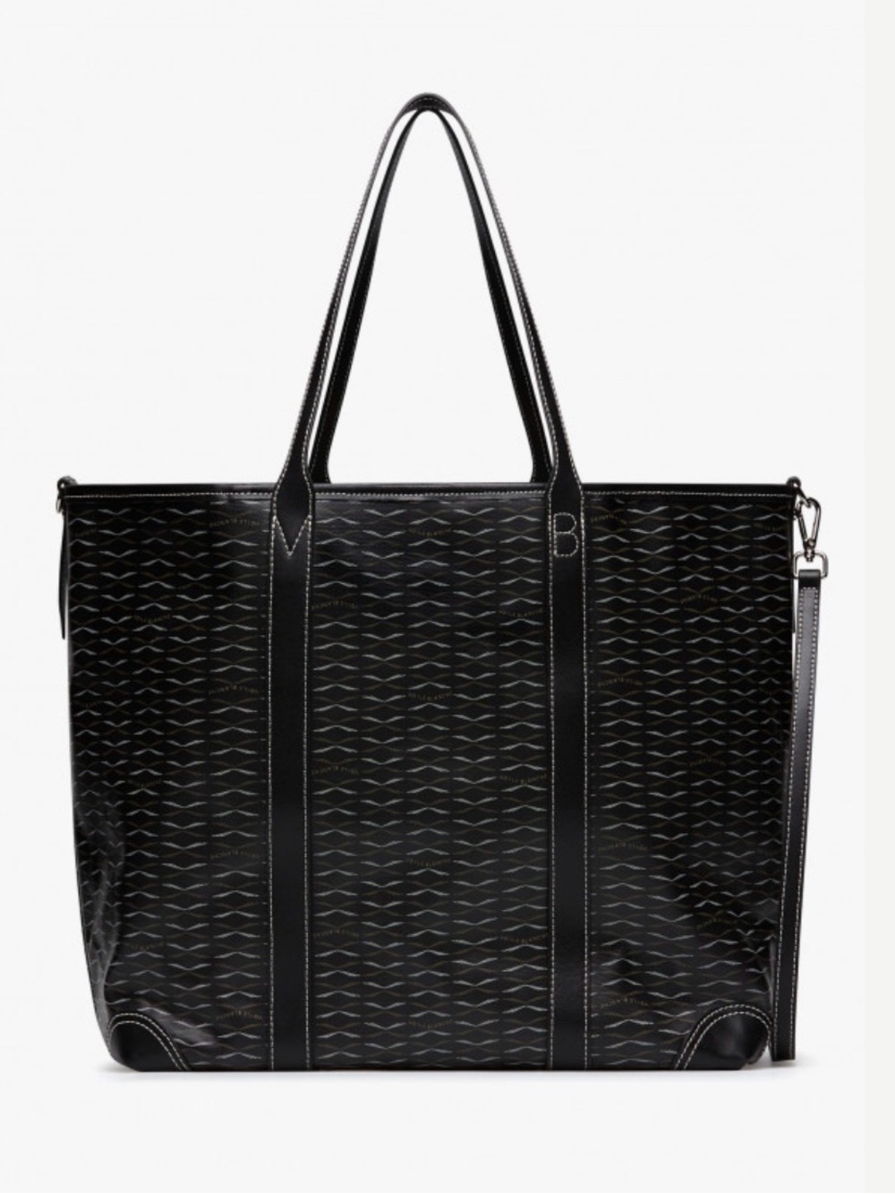NWT VOILE BLANCHE ROOM 1 LARGE TOTE BAG in BLACK